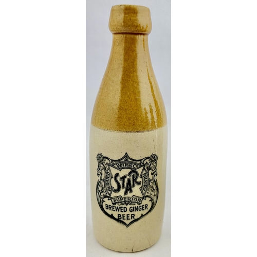 169 - FALKIRK AERATED WATER FALKIRK GINGER BEER BOTTLE. 8.5ins tall Ch., t.t., blob screw top. A strong cr... 