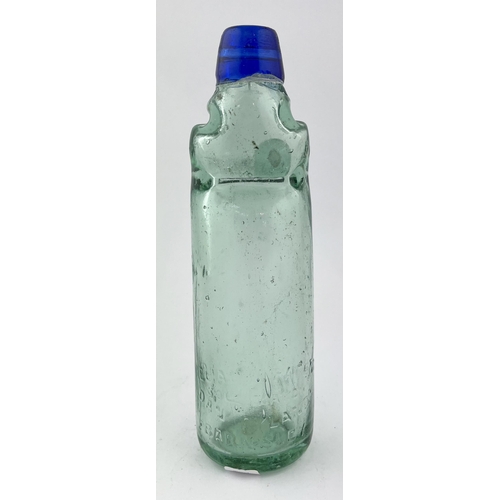 503 - LONG EATON ACME RELIANCE BLUE LIP PATENT CODD. SMETHWICK RELIANCE PATENT CODD BOTTLE. 8.5ins tall. E... 