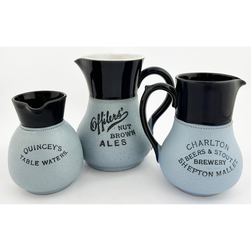 103 - OFFILERS NUT BROWN ALES & SPECIAL RESERVE SCOTCH WHISKY PUB JUG. 6.2ins tall, rear handle. Shiny dar... 