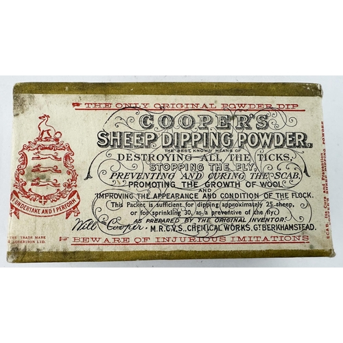 134 - COOPERS SHEEP DIPPING POWDER UNOPENED PACKET. 5.5 x 2.5 x 3ins. A very rare surviving unopened label... 