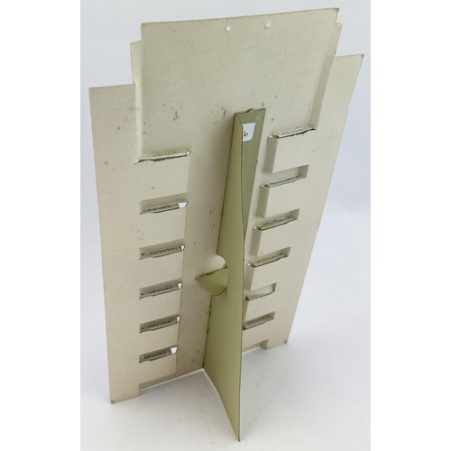 149 - STAR RAZOR BLADES SHOP COUNTER DISPLAY STAND. 12.5 x 7ins. With contents. Great condition. NR.