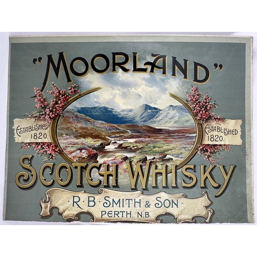 154 - PERTH SCOTCH WHISKY SHOWCARD. 24 X 18ins. Showcard has been cut down - image shown here slightly cro... 