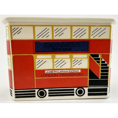 216 - GUINNESS DOUBLE 216. DECKER BUS MONEY BOX. 4ins tall, 5.7ins long, 2.4ins wide. Carltonware pale gre... 