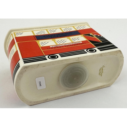 216 - GUINNESS DOUBLE 216. DECKER BUS MONEY BOX. 4ins tall, 5.7ins long, 2.4ins wide. Carltonware pale gre... 