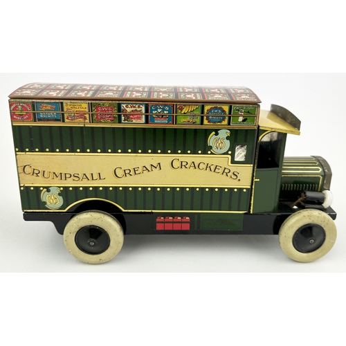 284 - CRUMPSALL CREAM CRACKERS DENNIS VAN. 9.7 x 3.8 x 5.1ins. 9.5/10. Truly remarkable, nay stunning, con... 