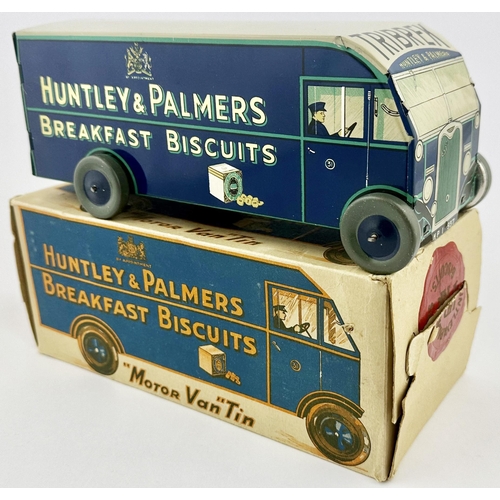 286 - HUNTLEY & PALMERS TRIBREK TIN PLATE LORRY BISCUIT TIN. 8.8 x 4.1 3.6ins. The absolute gem of this sm... 