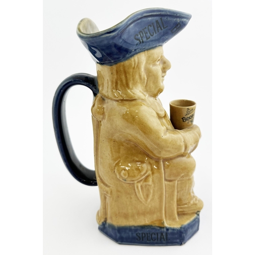 131 - BOORDS SPECIAL SCOTCH TOBY JUG. 8.5ins tall. Heavy artware type stoneware full figure seated toby, l... 