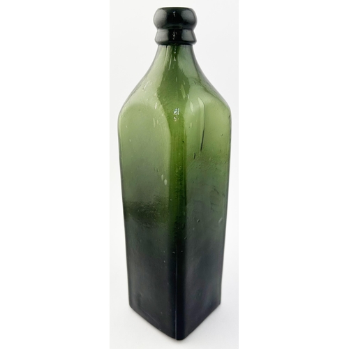 76 - HANDYSIDES DRINK PREPARATION. 10.4ins tall. Deep green square form with short sloping shoulder and c... 