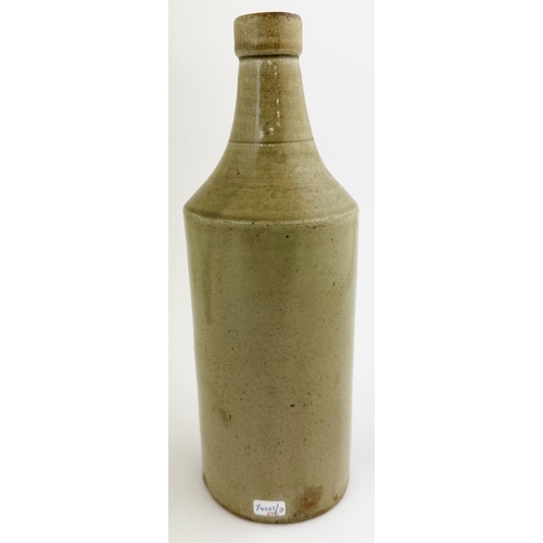 84 - IPSWICH SLAB SEALED PORTER. 10.5ins tall. Excellent grey green slip glazed cylinder porter. Unusual,... 