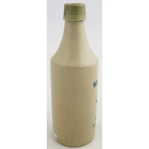 171 - WICK WILLIAM DAVIDSON GINGER BEER BOTTLE. 8.3ins tall. Taller std, cork lip distinctly glazed light ... 