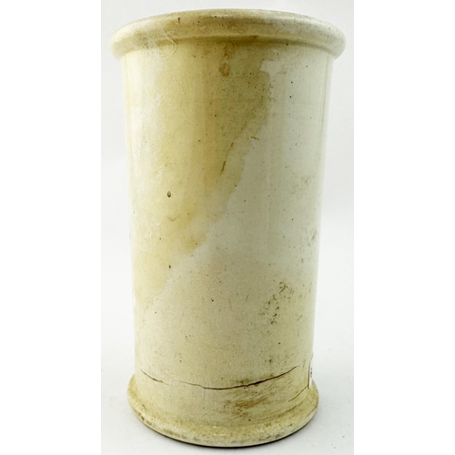 144 - LONDON & PROVINCIAL DAIRY BELGRAVE SQUARE LONDON CREAM POT CYLINDER. 4.8ins tall. Another exceptiona... 