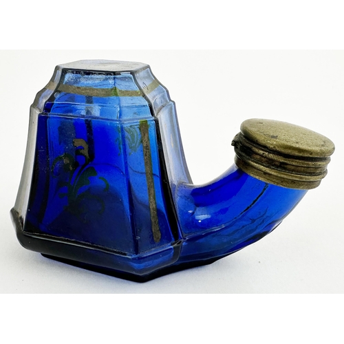 152 - TEAKETTLE INK. 2.1ins tall, 1.8ins square base. Very attractive inward sloping square shape with cha... 