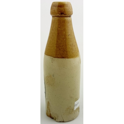 159 - ECONOMIC SUPPLY CO GRIMSBY & LONDON GINGER BEER BOTTLE. 8ins tall, ch., t.t., crisp black transfer. ... 