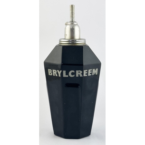 160 - BRYLCREEM DISPENSER. 9ins tall. Glass complete with working trigger. Good.