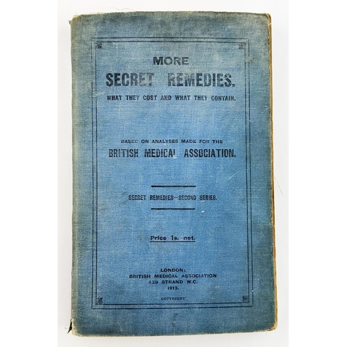 173 - 1912 SECRET REMEDIES BOOK. The so called, slightly late, blue version exposing yet more quack cures.... 