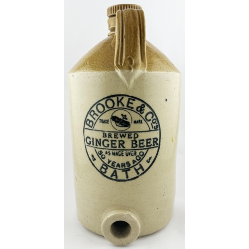 339 - BATH FLAGON. 16.5ins tall. BROOKE & CO. Double sided. Really heavy. Rear p.m. Good. 9.5/10 Heavy for... 