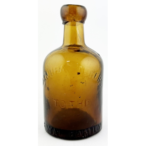 35 - RUTHIN SELTZER BOTTLE. 6ins tall. Pictorial double sided R. ELLIS.