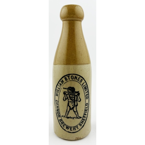 403 - SHEFFIELD GINGER BEER. 8.5ins tall. WILLIAM STONES LIMITED. Rear p.m.