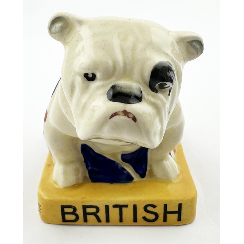 455 - BRADFORD ROYAL DOULTON LOUIS WEARDEN & GUY LEE ADVERTISING FIGURE. 3ins tall. British Bulldog with u... 