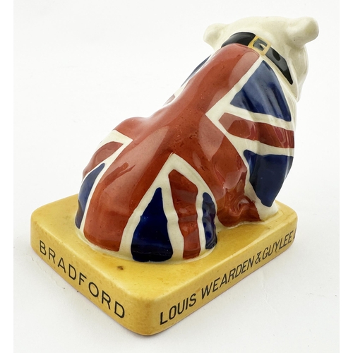 455 - BRADFORD ROYAL DOULTON LOUIS WEARDEN & GUY LEE ADVERTISING FIGURE. 3ins tall. British Bulldog with u... 