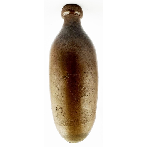 461 - STONEWARE HAMILTON. 7.5ins tall. Classic early round ended brown salt glaze hamilton. Found on a ver... 