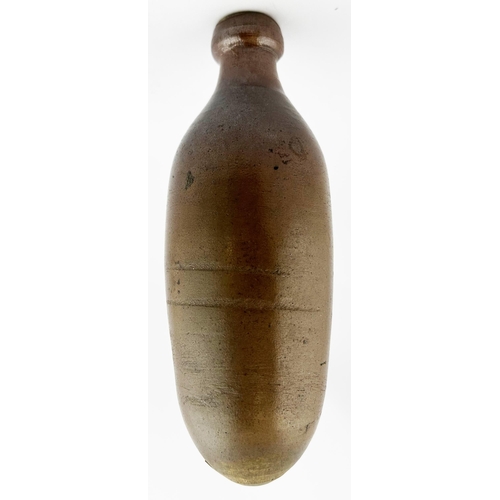 461 - STONEWARE HAMILTON. 7.5ins tall. Classic early round ended brown salt glaze hamilton. Found on a ver... 