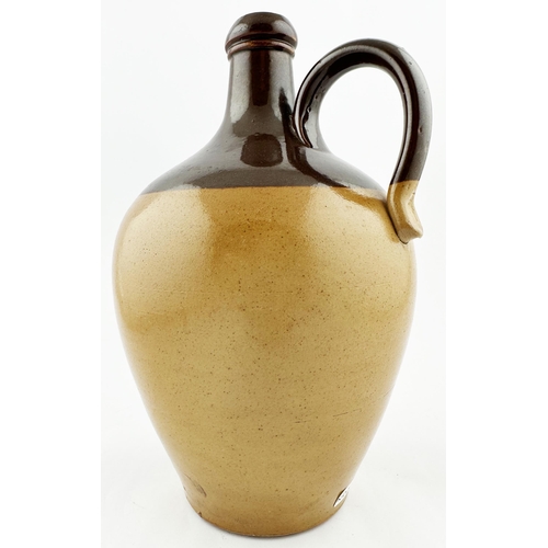 483 - ABBOTSFORD WHISKEY JUG. (WG p11). The very first jug in the Whisky Jug book. 9.3ins tall. Salt glaze... 