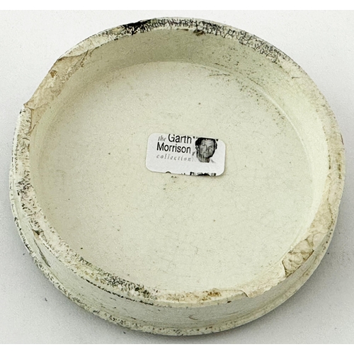 492 - CARVETHS AROMATIC TOOTH POWDER PLYMOUTH POT LID. (APL pg86, 61) 2.8ins diam. Green transfer with dec... 