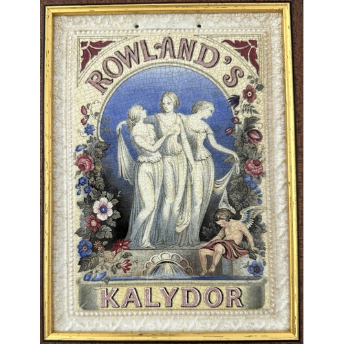 503 - ROWLANDS KALYDOR ADVERTISING PRATT PLAQUE. KM p228. Rear impressed T J & J Mayer/ Longport. Carefull... 