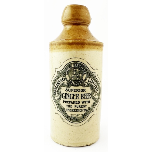 504 - ABINGDON GINGER BEER BOTTLE. 6.7ins tall, std, t.t.. A very attractive, highly detailed crisply stru... 