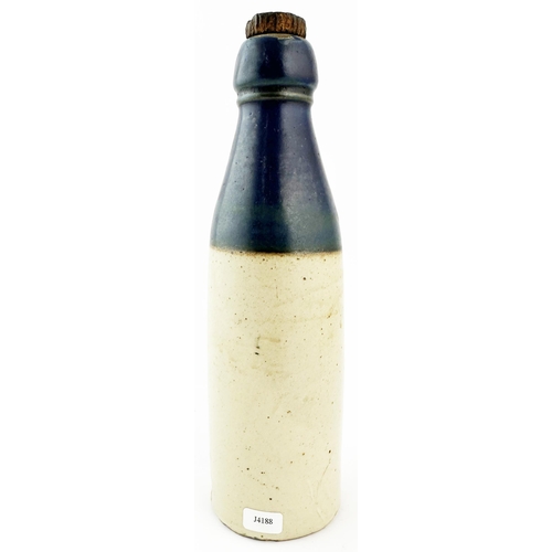 510 - TAFF AERATED WATER COMPANY GINGER BEER BOTTLE. 9.2ins tall, ch., t.t., screw top. Strong transfer in... 