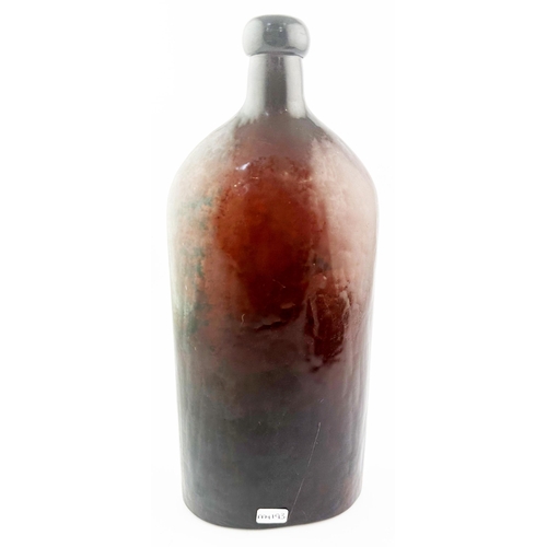 522 - LONDON TWO PINT WARNERS SAFE CURE BOTTLE. 10.7ins tall, blob lip. Very heavily embossed, large detai... 