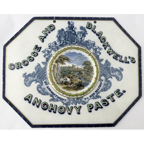 644 - CROSSE & BLACKWELLS ANCHOVY PASTE PRATT P)LAQUE. KM p229. 14.2 x 11.5in. An exceptional & significan... 