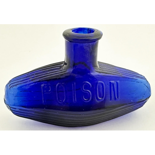 646 - SUBMARINE POISON BOTTLE. DP 24. 4.7ins wide. The largest size of the set and by far most difficult s... 