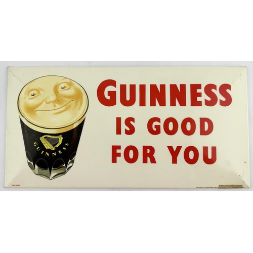 20 - GUINNESS IS GOOD FOR YOU LAMINATED STAND UP SHOWCARD. 6 x 11.8ins. Smiling foam atop glass of Guinne... 