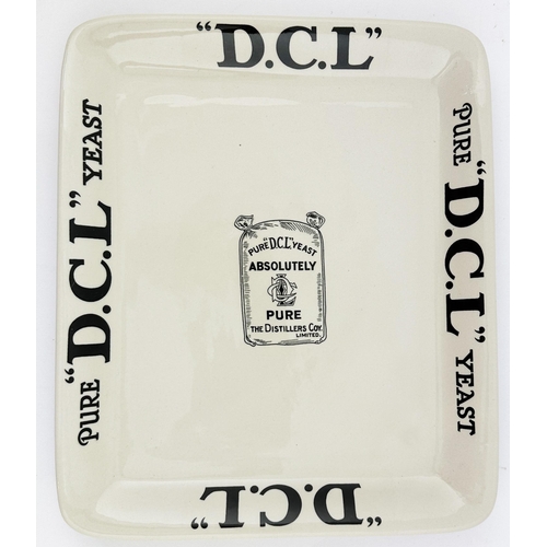 111 - DCL YEAST DISH. 10.6 x 12.6ins. Decoratively transferred shallow rectangular dish, vintage, printed ... 