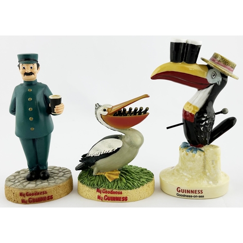 246 - GUINNESS 
FIGURES TRIO.
Largest 5.5ins. Inc. 
Zoo Keeper, Pelican 
& Seaside Toucan. 
Minute chip. (... 