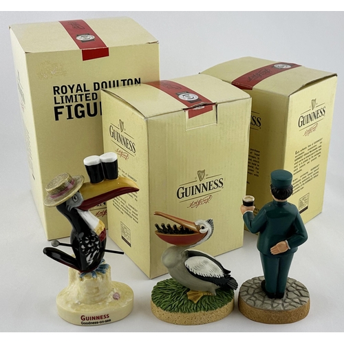 246 - GUINNESS 
FIGURES TRIO.
Largest 5.5ins. Inc. 
Zoo Keeper, Pelican 
& Seaside Toucan. 
Minute chip. (... 