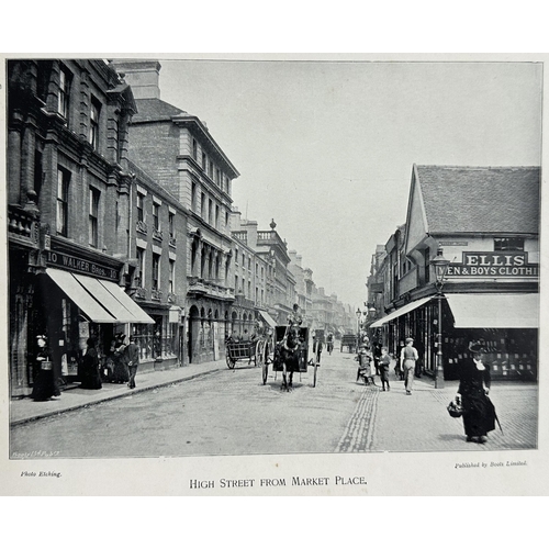 267 - BURTON ON TRENT BASS BREWERY PICTURE BOOK. Black & white pictures of scenes outside, The Abbey, insi... 