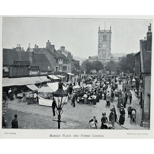 267 - BURTON ON TRENT BASS BREWERY PICTURE BOOK. Black & white pictures of scenes outside, The Abbey, insi... 