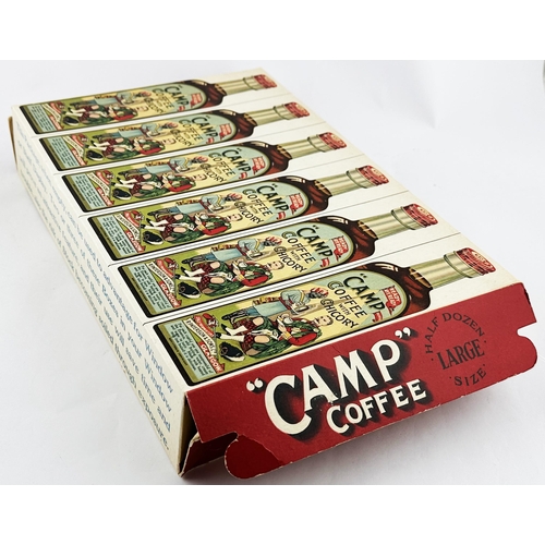 297 - CAMP COFFEE DUMMY SHOP DISPLAY BOX. 13.5 x 9ins. Fantastic multicoloured box. Slight wear.