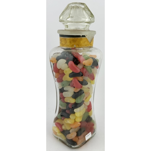 298 - SWEET JARS DUO. Tallest 10.5ins. Delightful pair of early sweet jars (sweets not old!). One waisted,... 