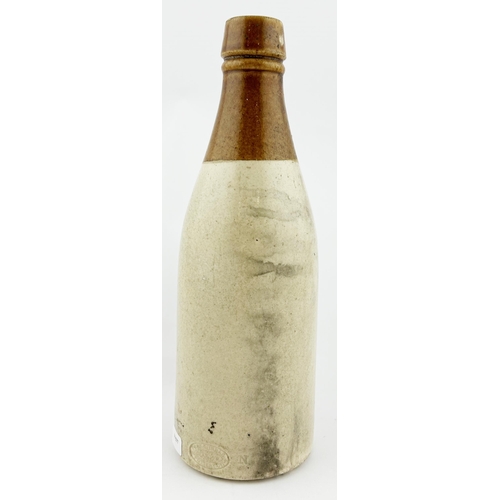 3 - CHRISTIAN MOERLEIN BEER BOTTLE. 8.75ins tall. Heavy black transfer with cherubs. Port Dundas p.m. Sl... 