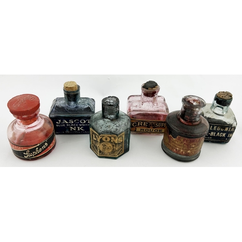 7 - LABELLED INKS GROUP. Largest 2.25ins. Paper labelled. Inc. STEPHENS, LYONS, JASCOT. Some with conten... 