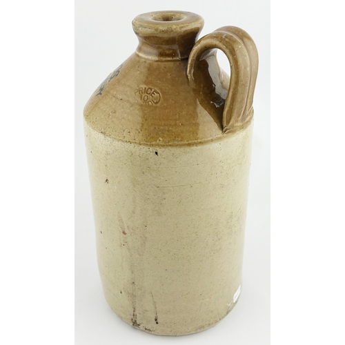 207 - DERBY FLAGON. 11ins tall. Rear handle & p.m. Minor lip nick.