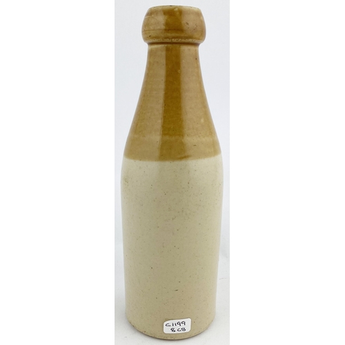 520 - CLARKS GINGER BEER BOTTLE HULL. 8ins tall, ch, t.t. An outstanding crisp & highly decorative strong ... 