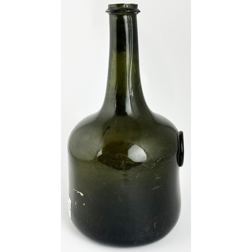 529 - ENGLISH 1737 DATED SEAL MALLET WINE BOTTLE. (Burton Vol II, p 660, bottle style and whereabouts unkn... 