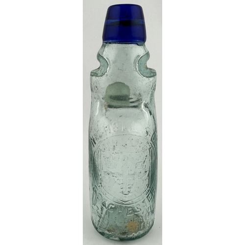 557 - NICHOLL & CO COLCHESTER COLOURED LIP CODD BOTTLE. 7.3ins tall. 6oz Reliance Patent codd (embossed ne... 