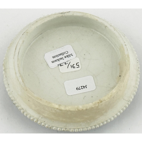 560 - BRIGHTON POT LID. (APL pg, 591, 27) ?? ins diam. G.F. JOHNSON, CHEMIST, MEDICAL HALL, BRIGHTON/ JOHN... 