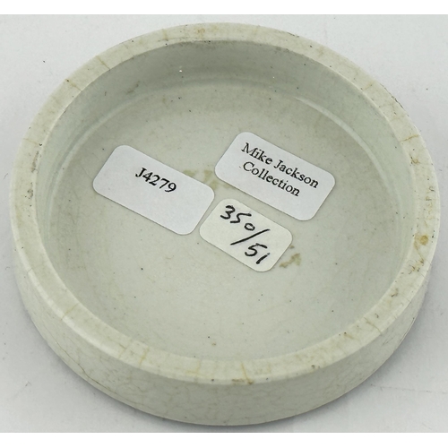 563 - LONDON POT LID. (APL pg 350, 51) ?? ins diam. WINTERGREEN TOOTH PASTE/ S.MAW, SON & SONS/ LONDON. in... 